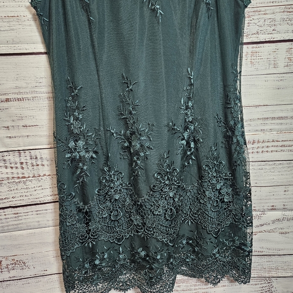 Nanette Lepore green lace dress - Picture 3 of 16